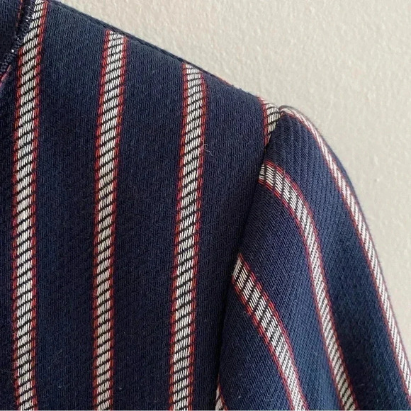 Banana Republic Striped Bow Jacket Sz 4 - Picture 5 of 8